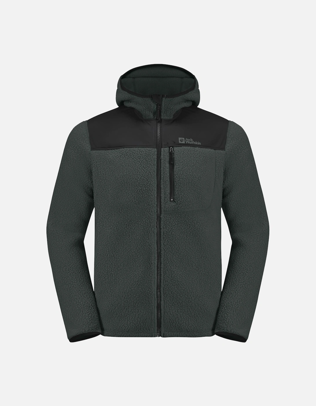 Mens Kammweg Pile Full Zip High Neck Fleece, 2 of 1