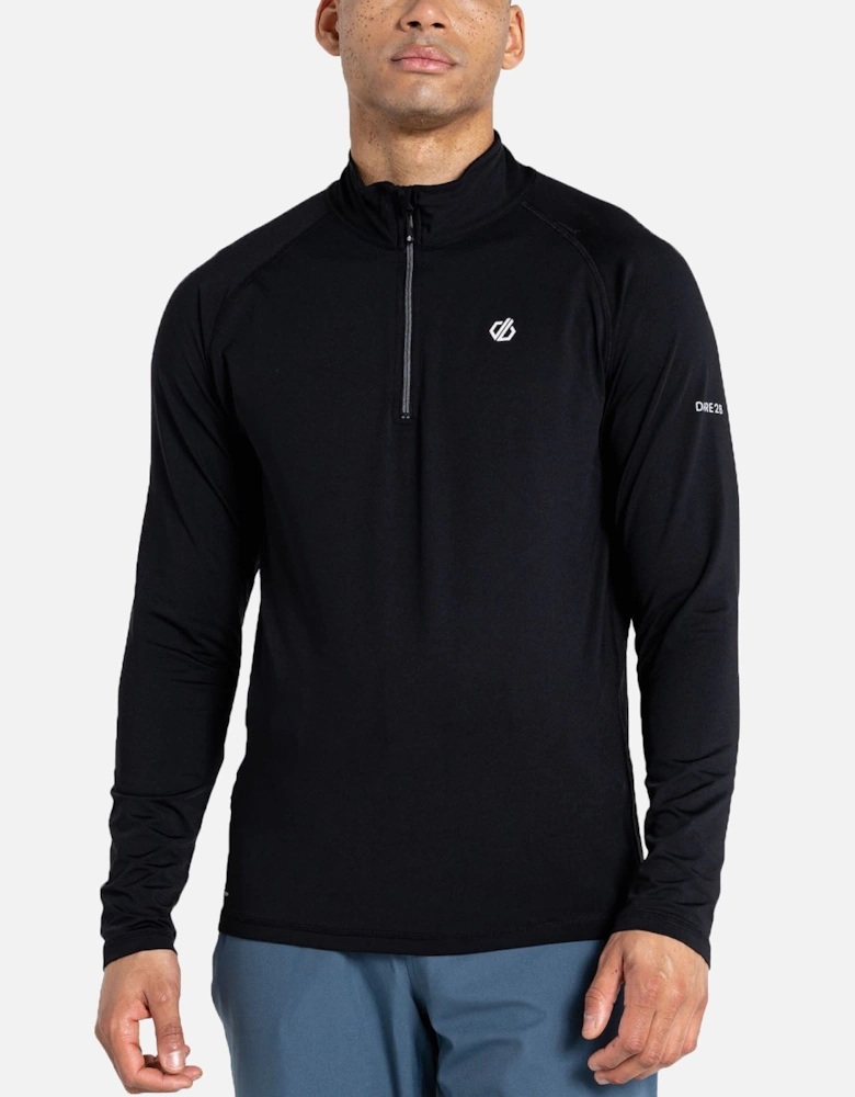 Mens Fuse Up II Lightweight Half Zip Pullover Fleece - Black