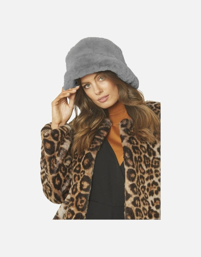 Mocha Faux Fur Hat