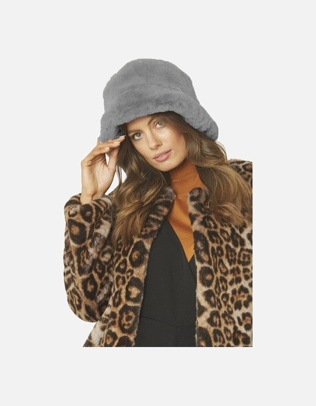 Mocha Faux Fur Hat, 2 of 1