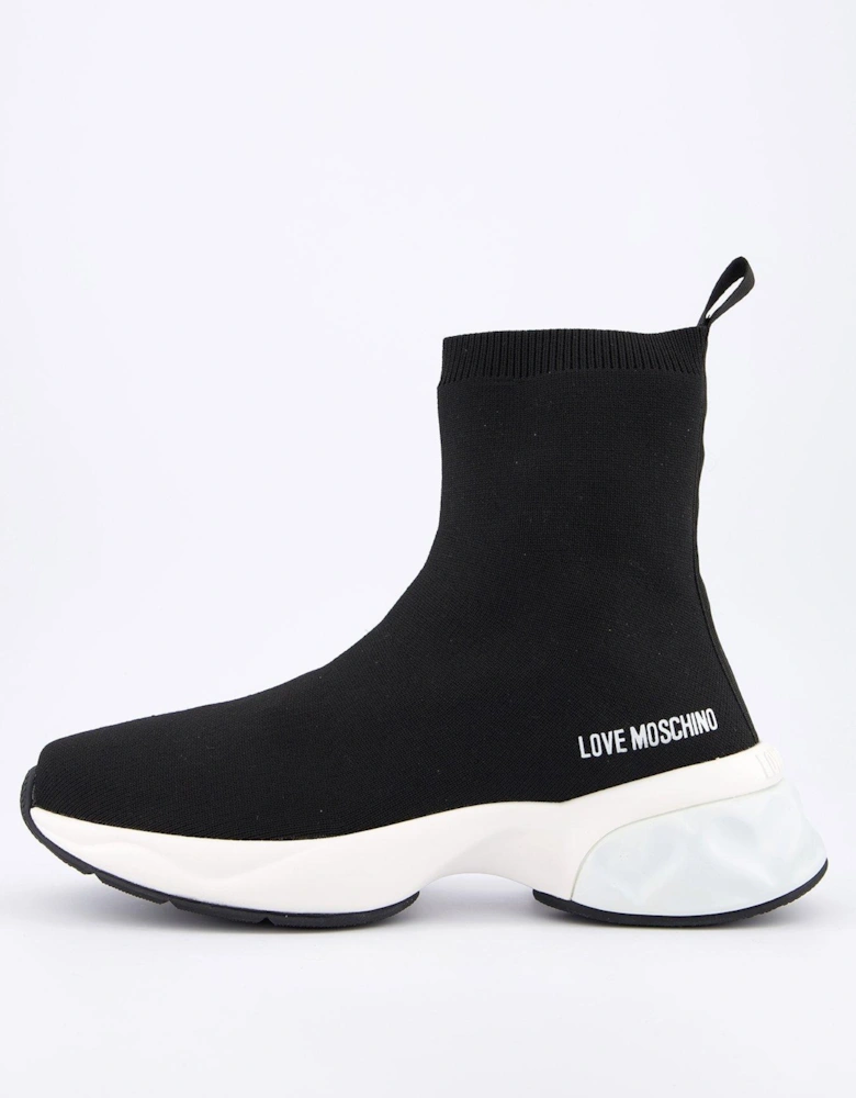 Logo Sock Trainers - Black