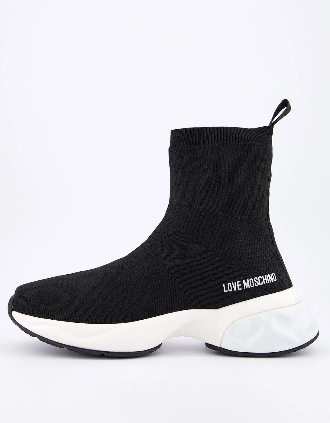 Logo Sock Trainers - Black, 2 of 1