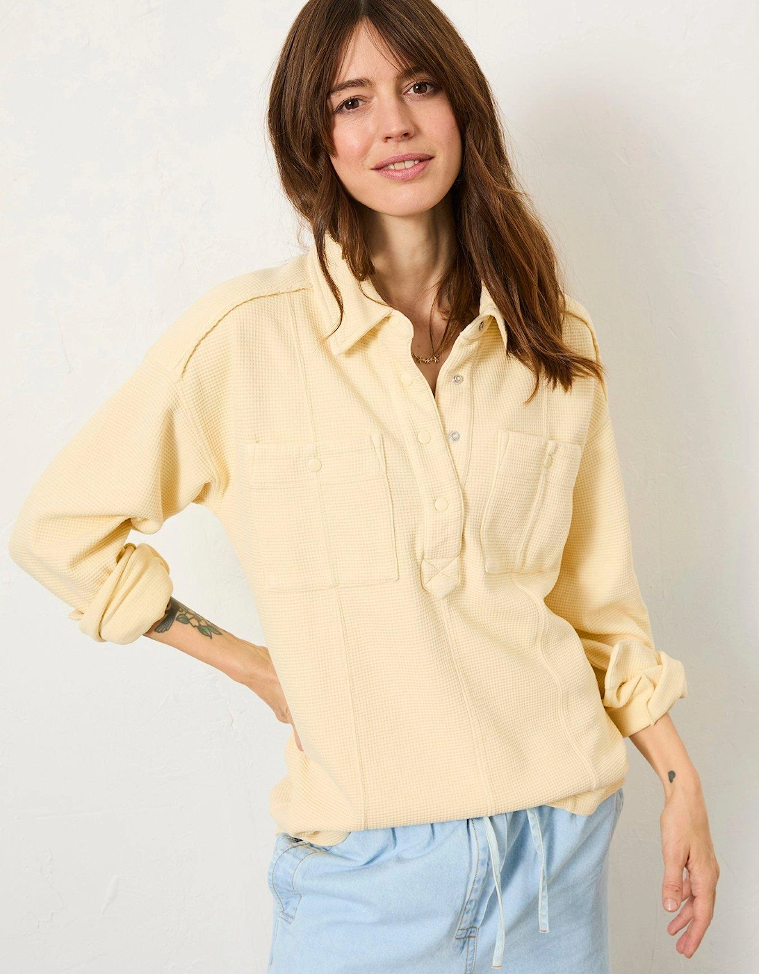 Waffle Overhead Shirt - Yellow, 2 of 1