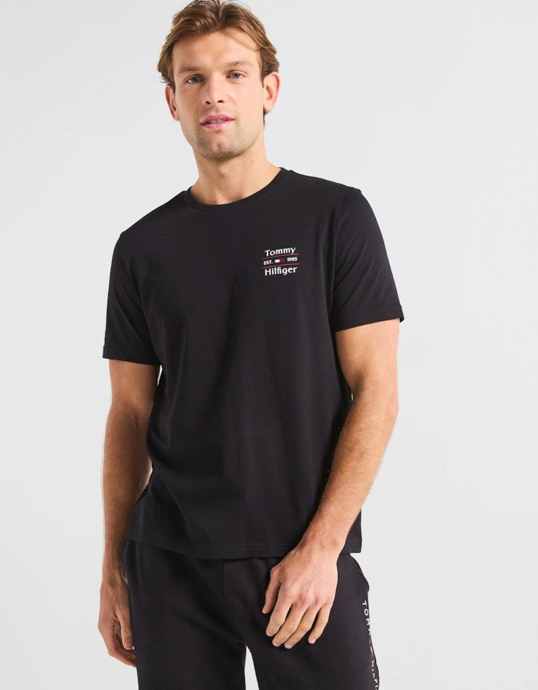 Stack Left Chest Logo T-Shirt - Black
