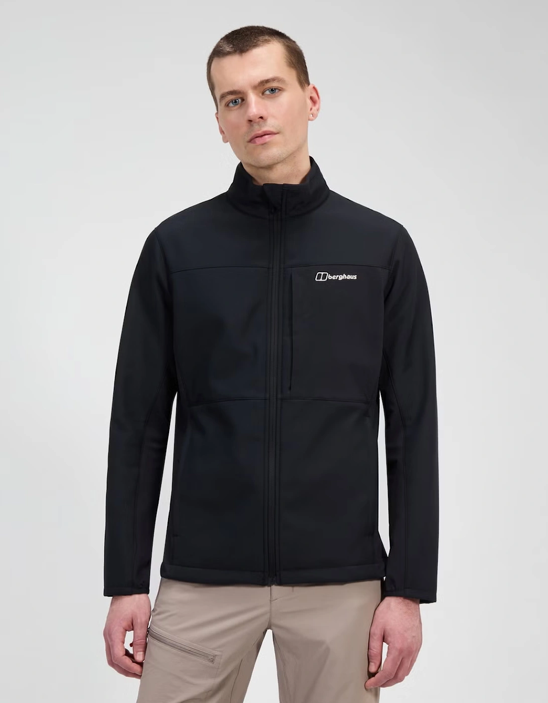 Berghaus Men's Black Ghlas 3.0 Softshell Jacket Jet - : Regular/36 Small