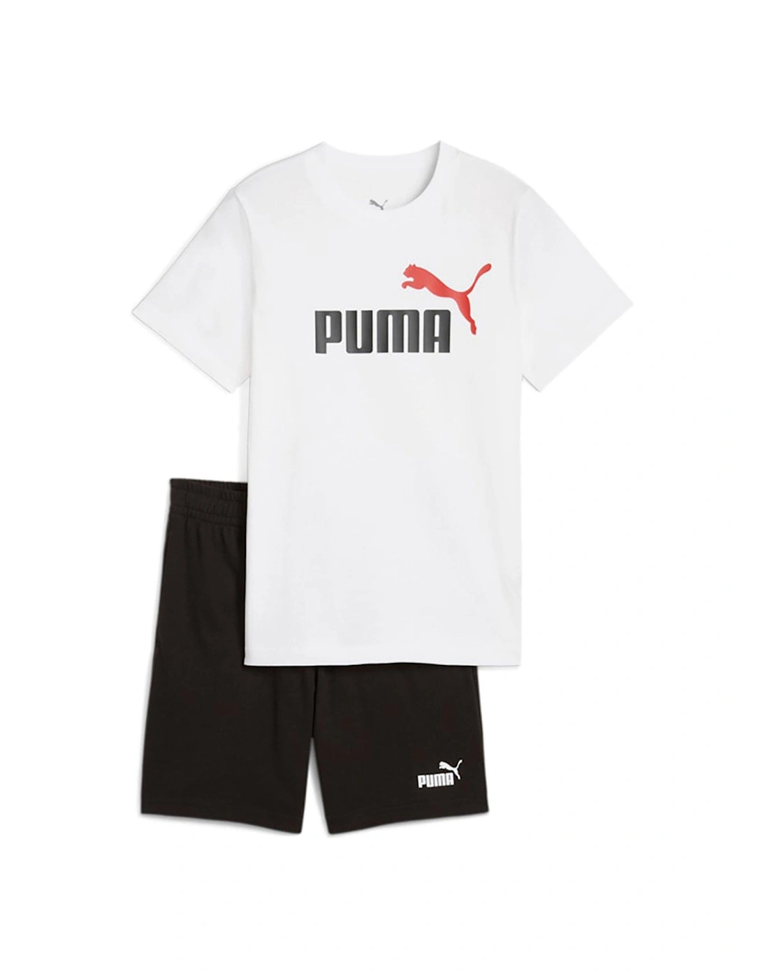 Junior Unisex T-Shirt and Short Set - Black/White, 2 of 1