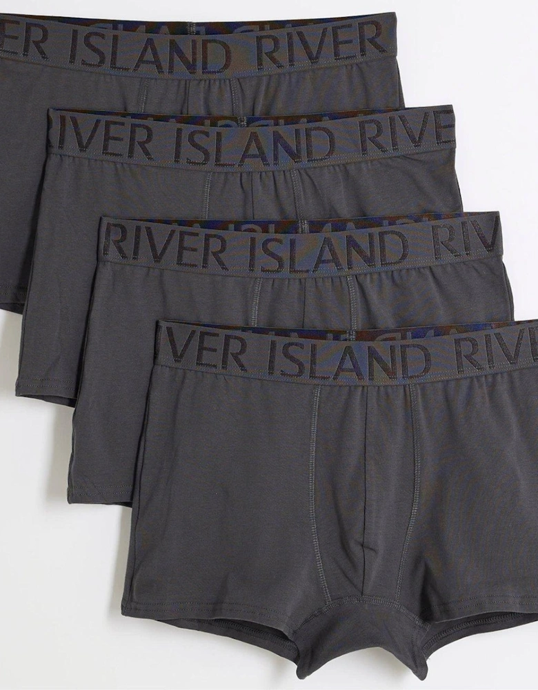 Pack Of 4 Cotton Stretch Ri Trunks