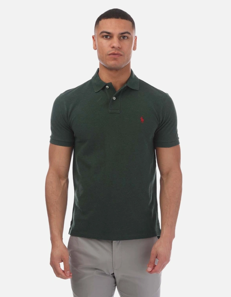 Custom Slim-Fit Mesh Polo Shirt