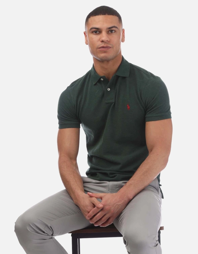 Custom Slim-Fit Mesh Polo Shirt