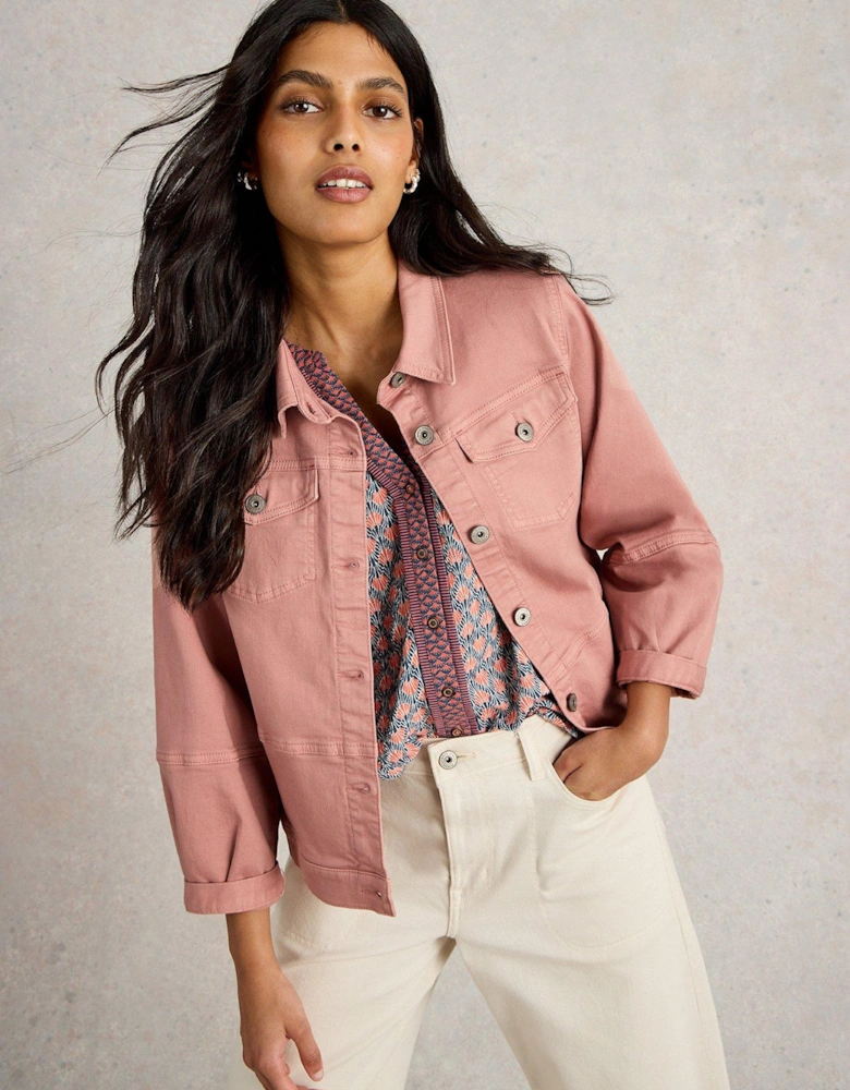 Camille Denim Jacket - Pink