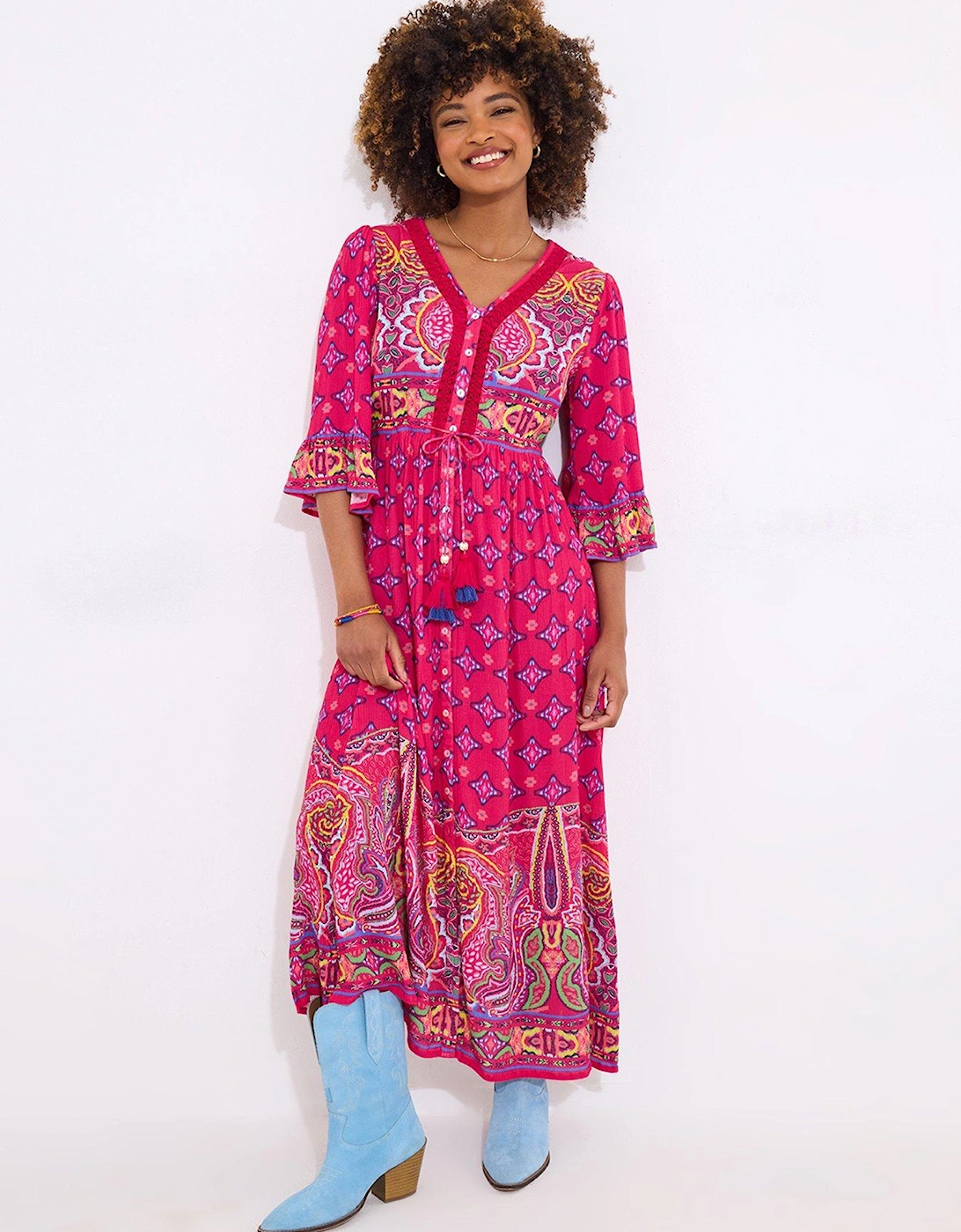 Ultimate Boho Maxi Dress - Pink, 2 of 1