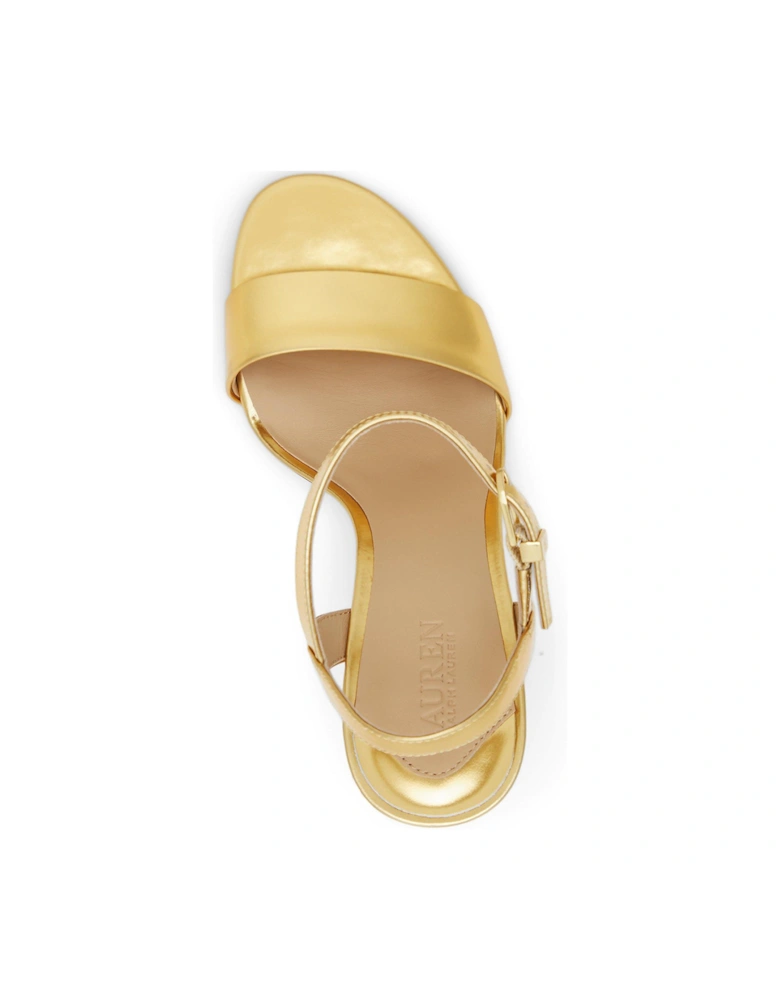 Gwen Heeled Sandals - Gold