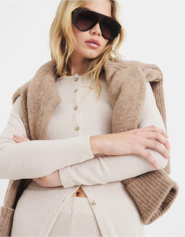 Cosy Longline Cardigan - Cream