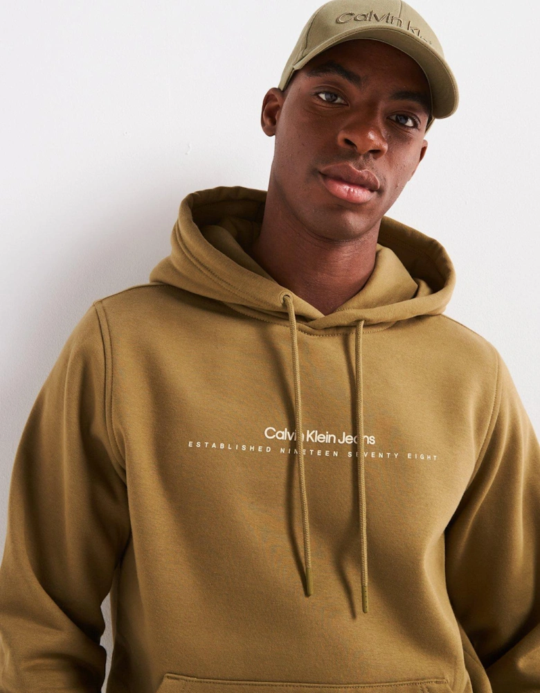 Minimal Logo Hoodie - Green