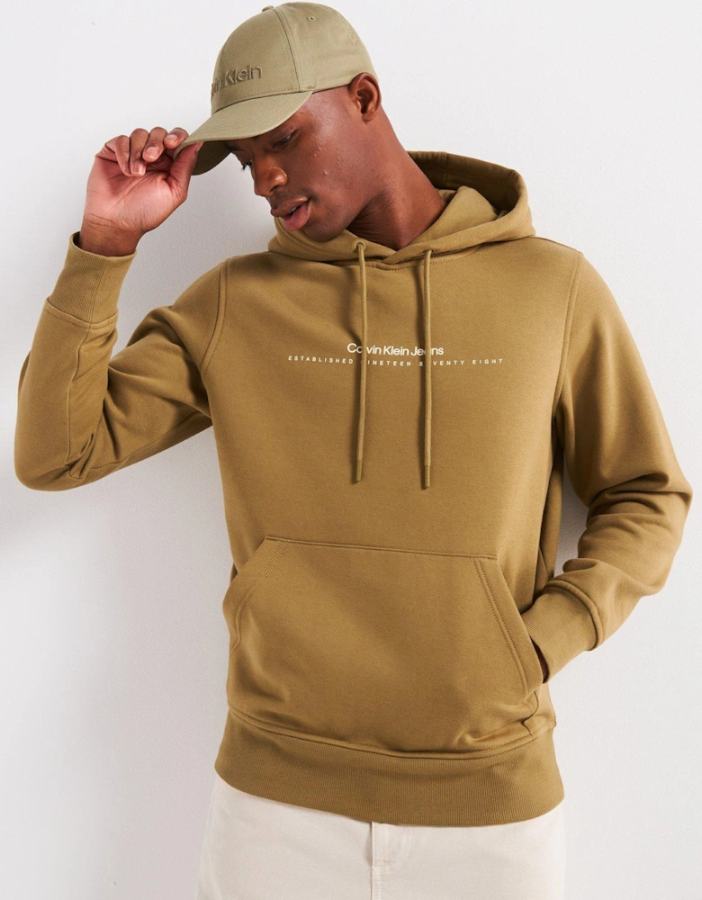 Minimal Logo Hoodie - Green