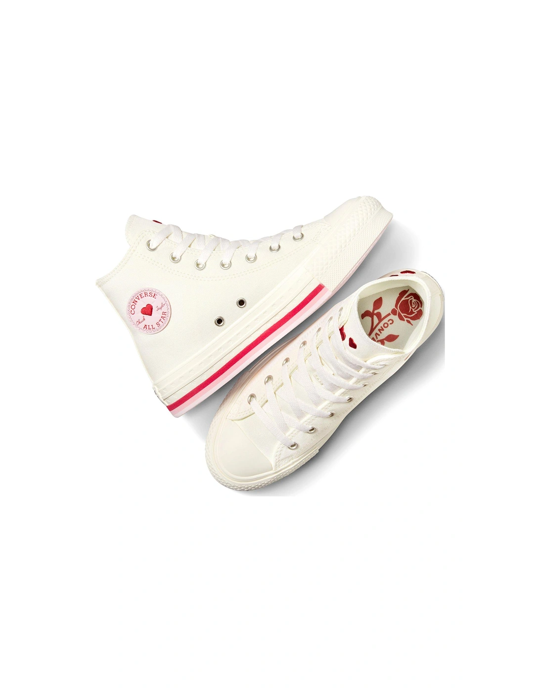 Kids Chuck Taylor All Star Eva Lift Canvas Hi Top - White