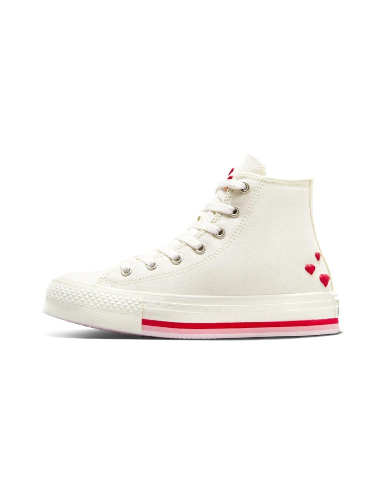 Kids Chuck Taylor All Star Eva Lift Canvas Hi Top - White