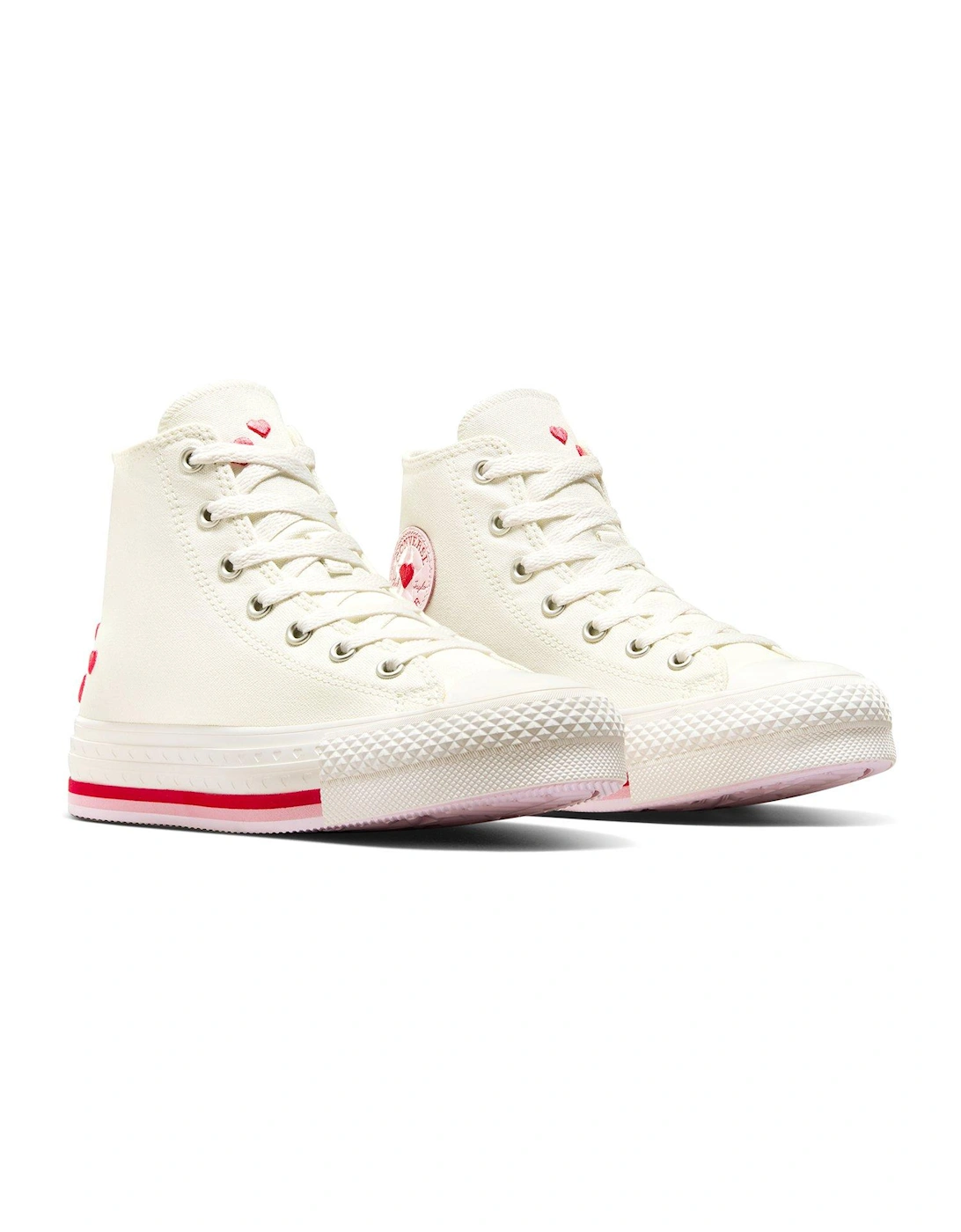 Kids Chuck Taylor All Star Eva Lift Canvas Hi Top - White