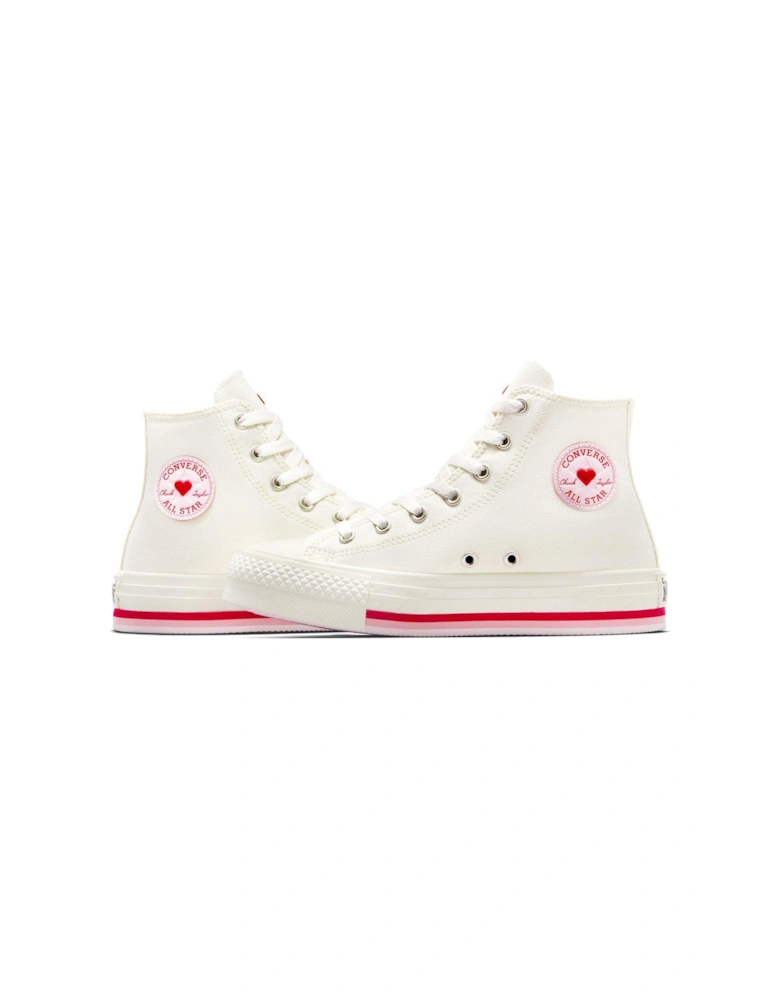 Kids Chuck Taylor All Star Eva Lift Canvas Hi Top - White