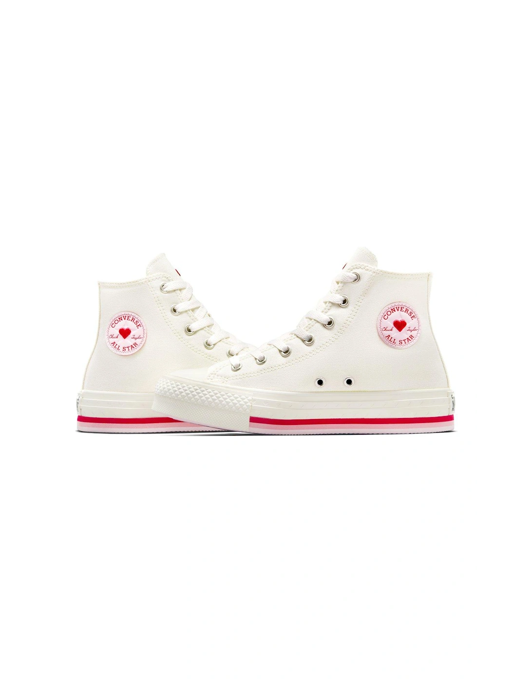 Kids Chuck Taylor All Star Eva Lift Canvas Hi Top - White