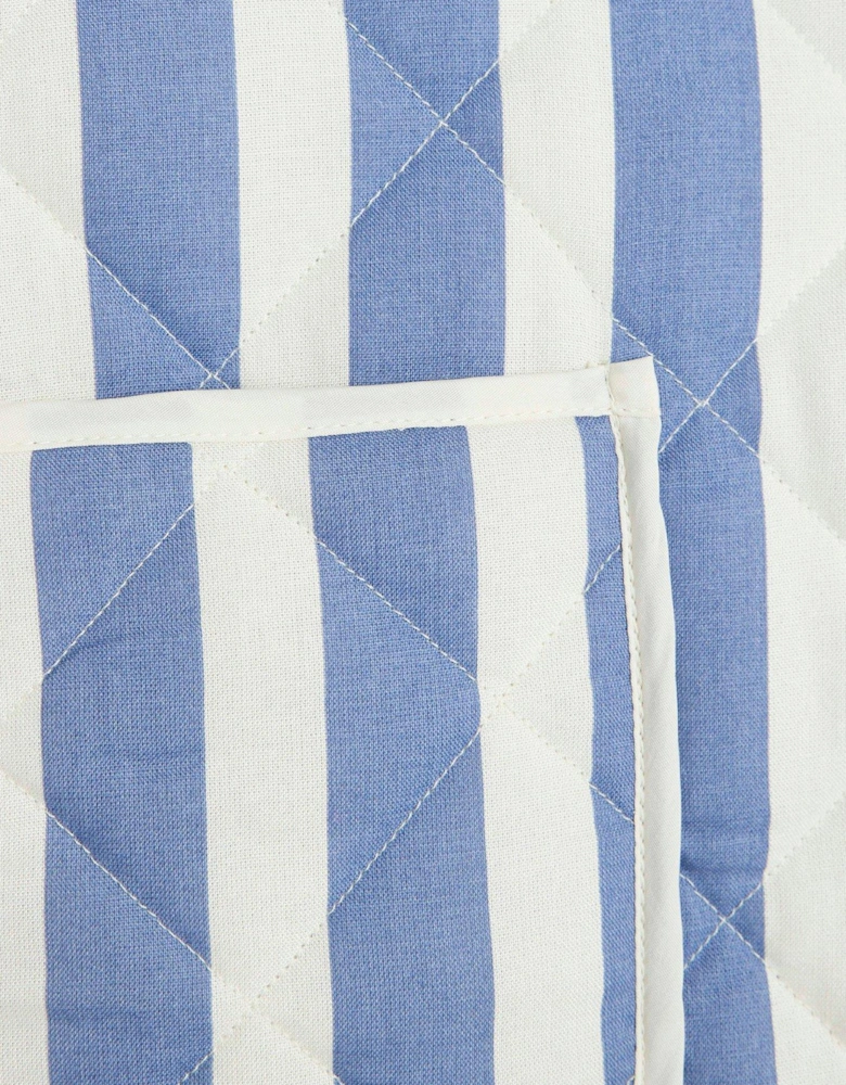 Reversible Floral/Stripe Jacket - Blue
