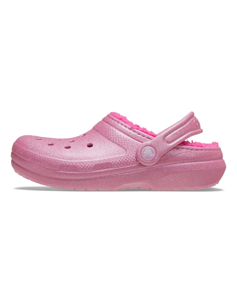 Kids Classic Lined Glitter Clog - Pink