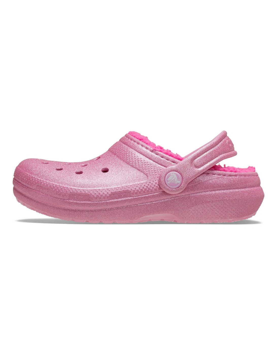 Kids Classic Lined Glitter Clog - Pink