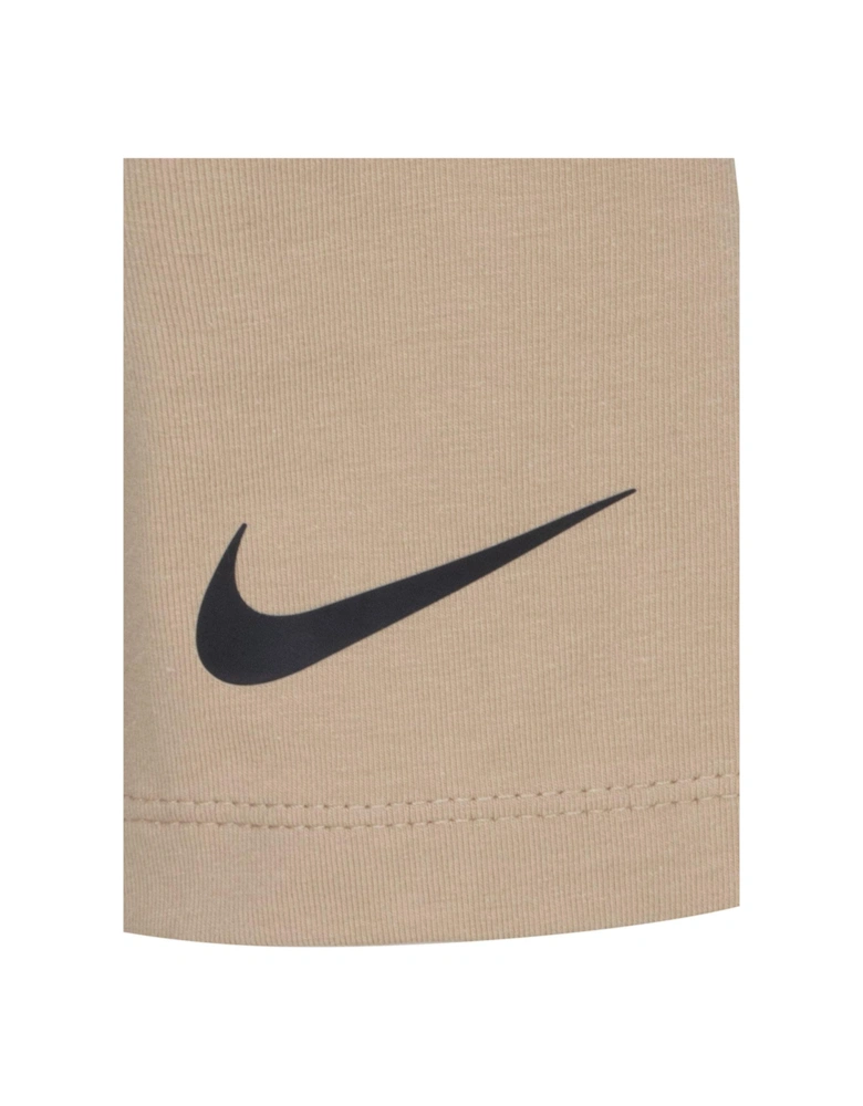 Kids Girls Swoosh Spirit Crew Legging Tracksuit - Light Brown