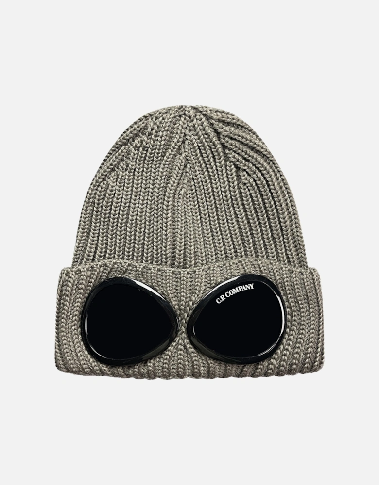 Wool Goggle Beanie Walnut Beige