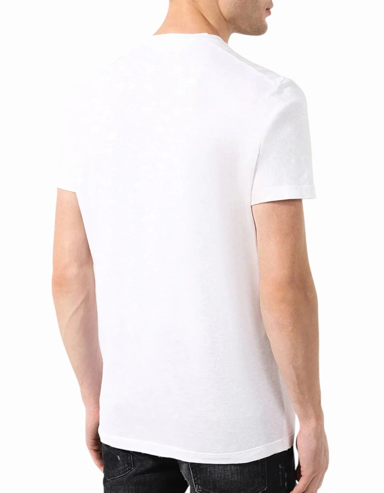 Mens T Shirts Shorts Sleeve Crew Neck Casual Cotton White Tops