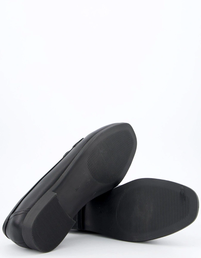 Wide Fit Snaffle Loafer - Black