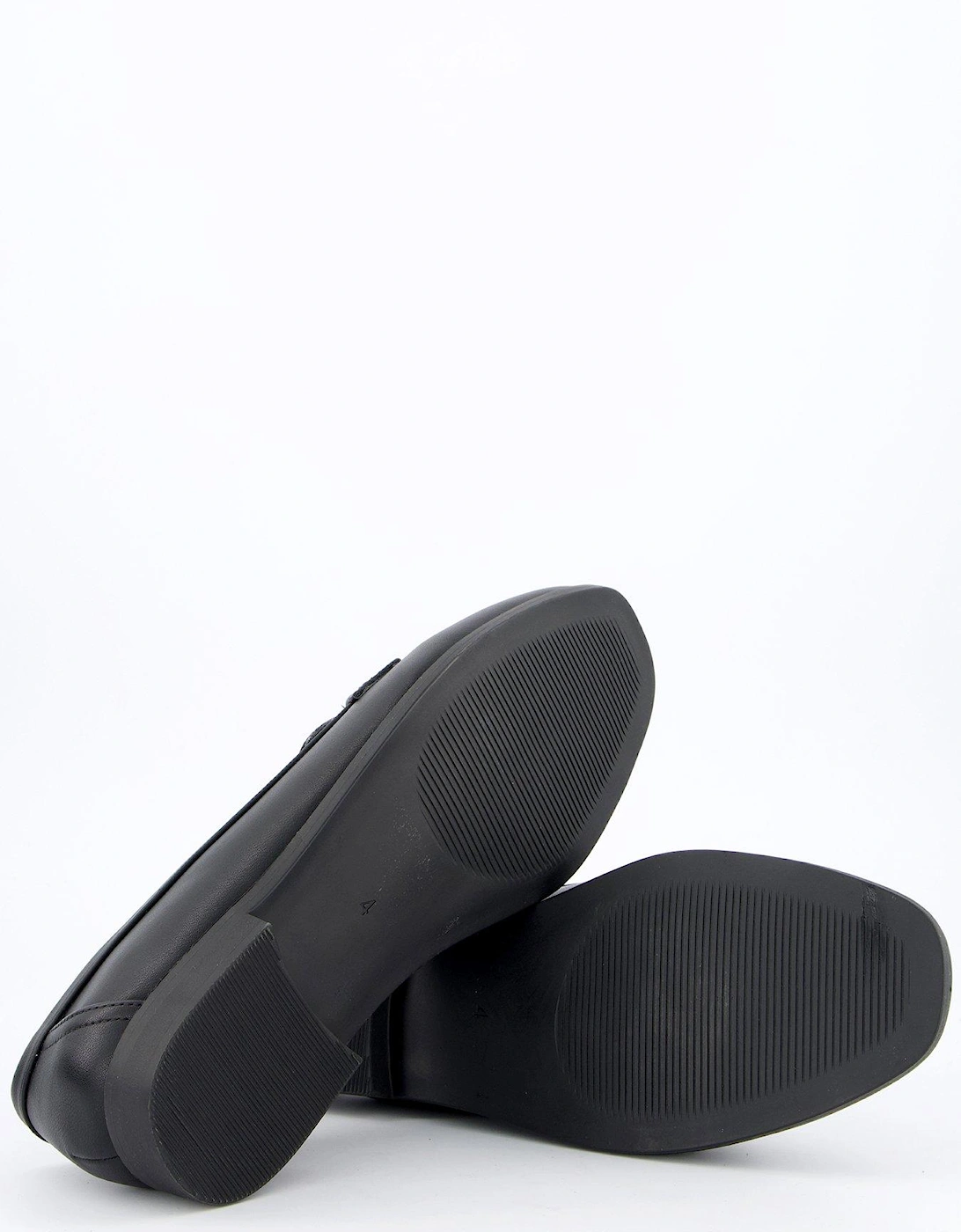 Wide Fit Snaffle Loafer - Black