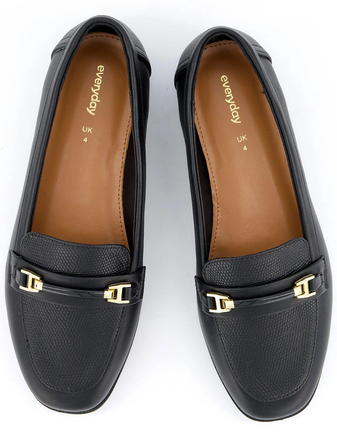 Wide Fit Snaffle Loafer - Black