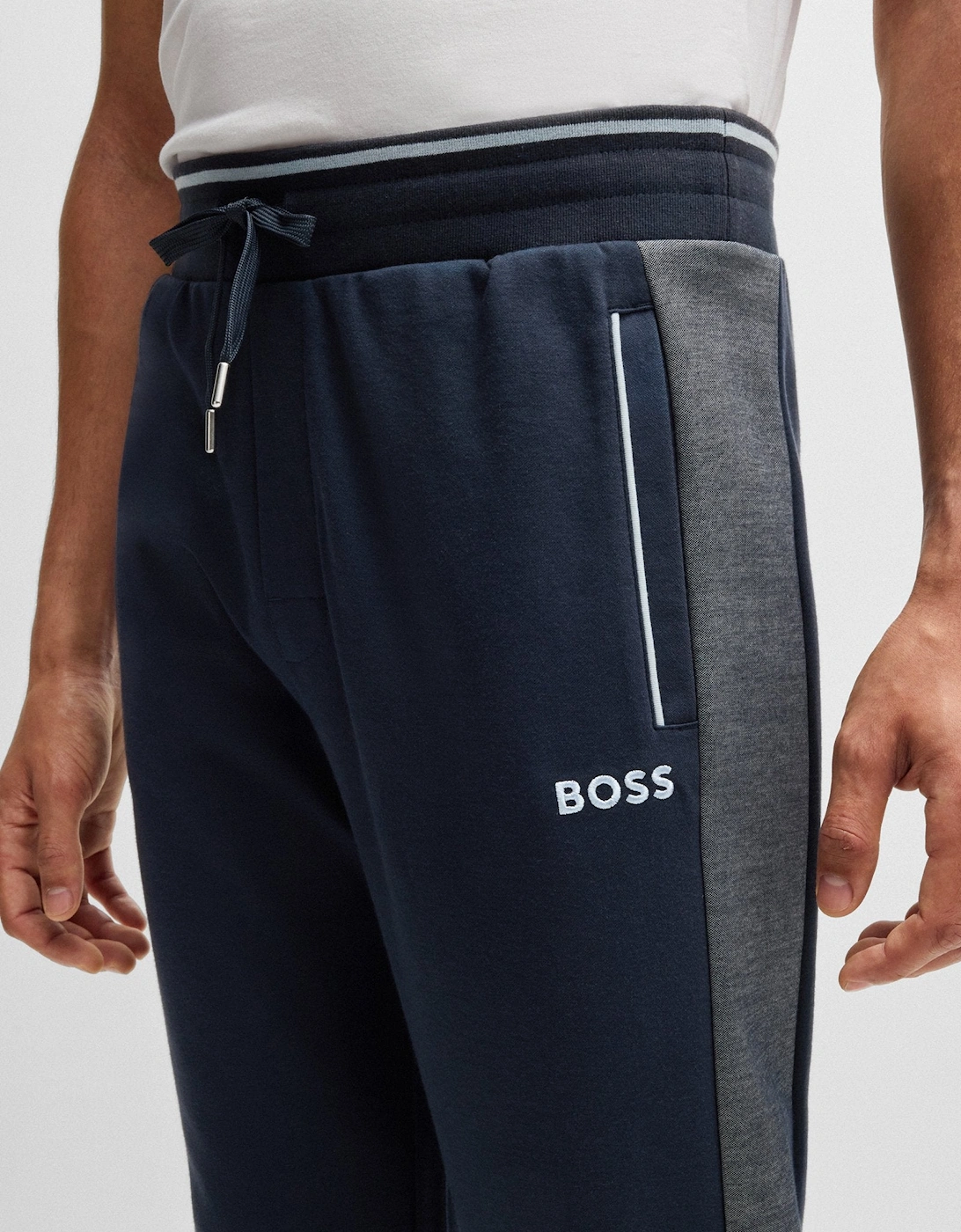 BOSS Black Tracksuit Pants 403 Dk Blue