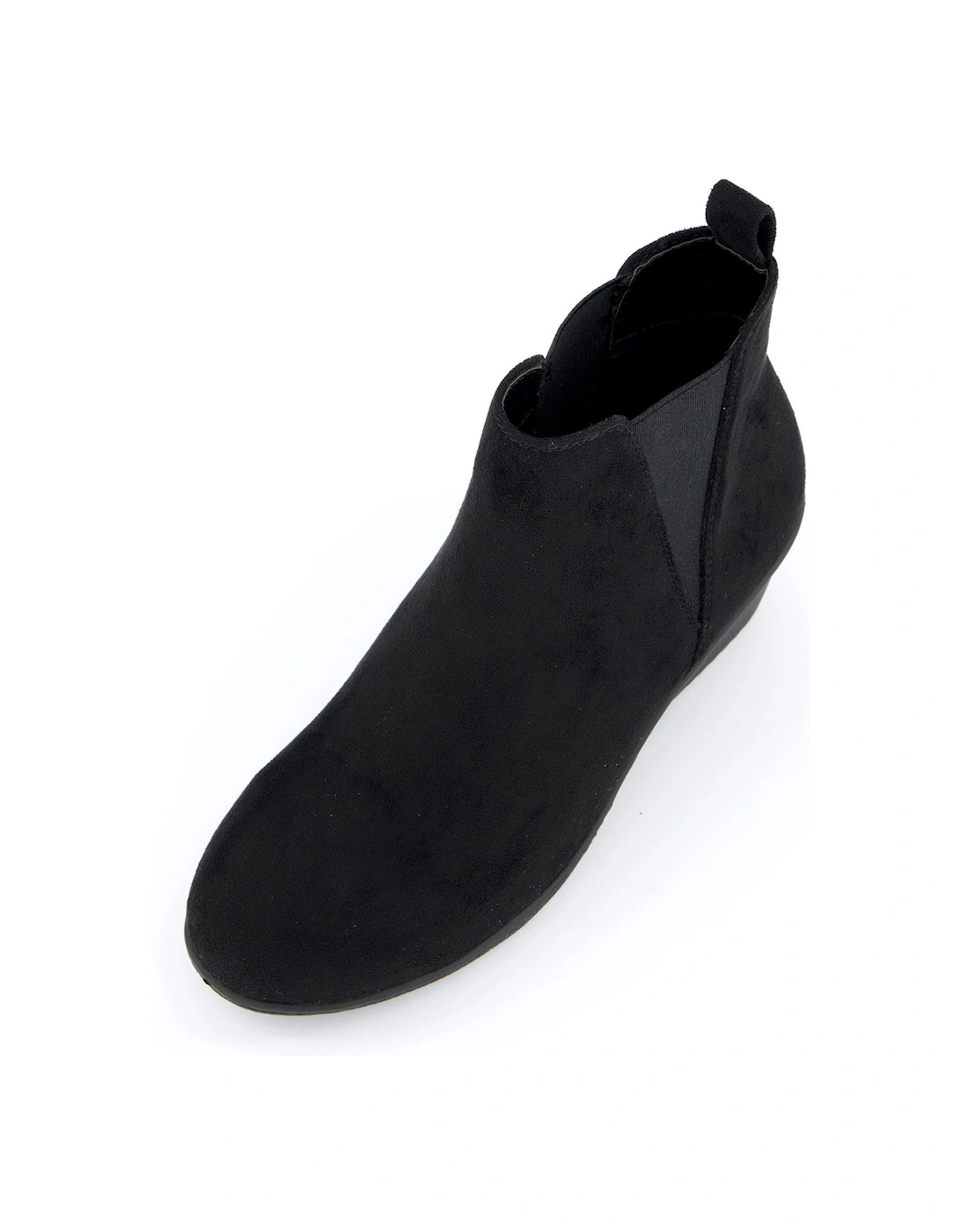 Wedge Ankle Boot - Black