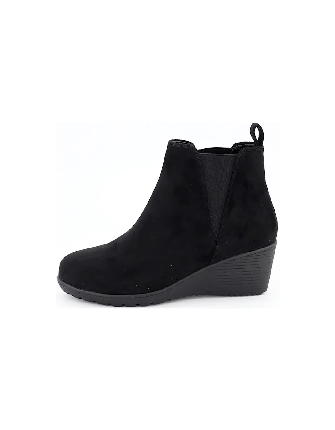 Wedge Ankle Boot - Black