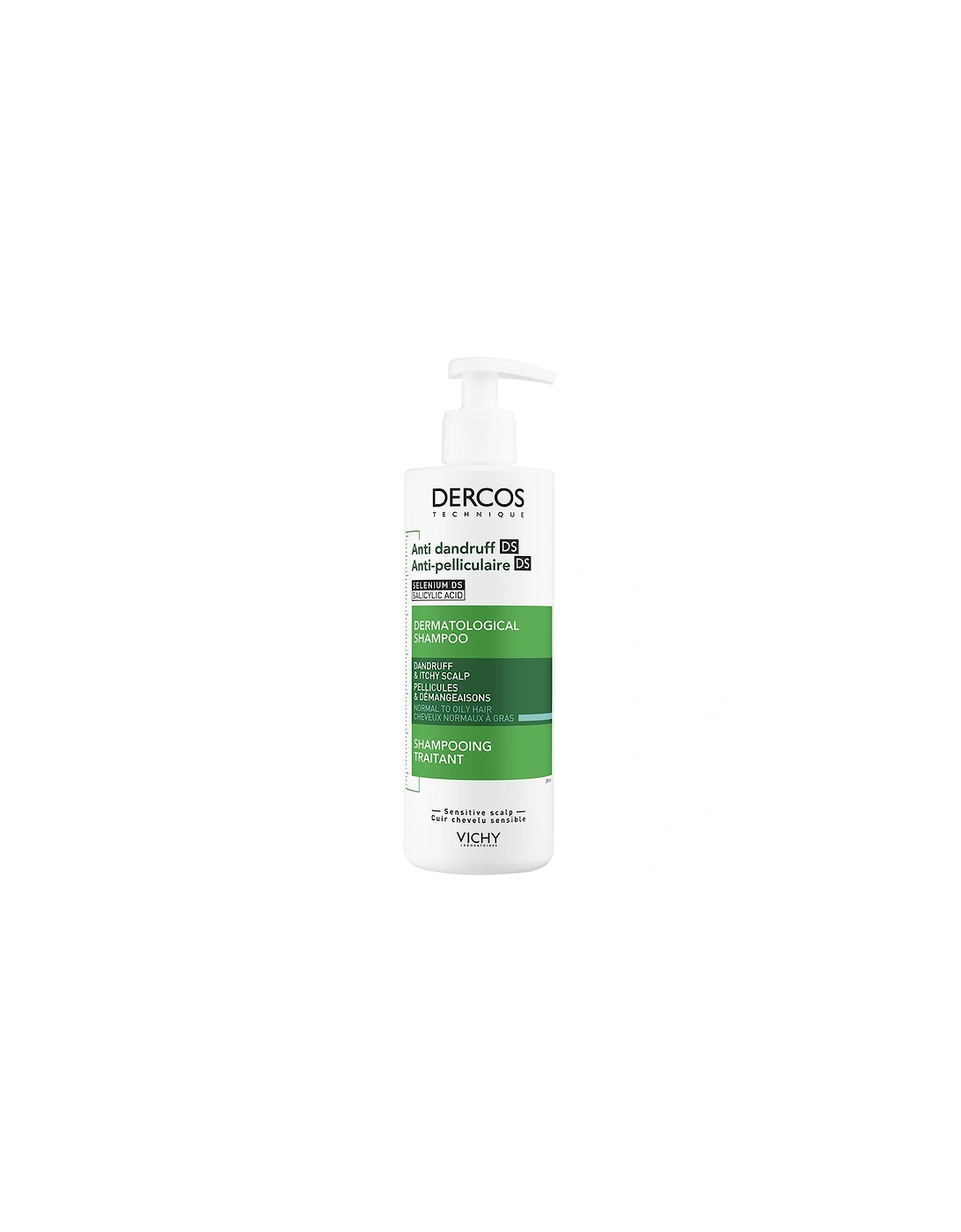 Dercos Anti-Dandruff Shampoo for Normal/Oily Hair 390ml - Vichy, 2 of 1