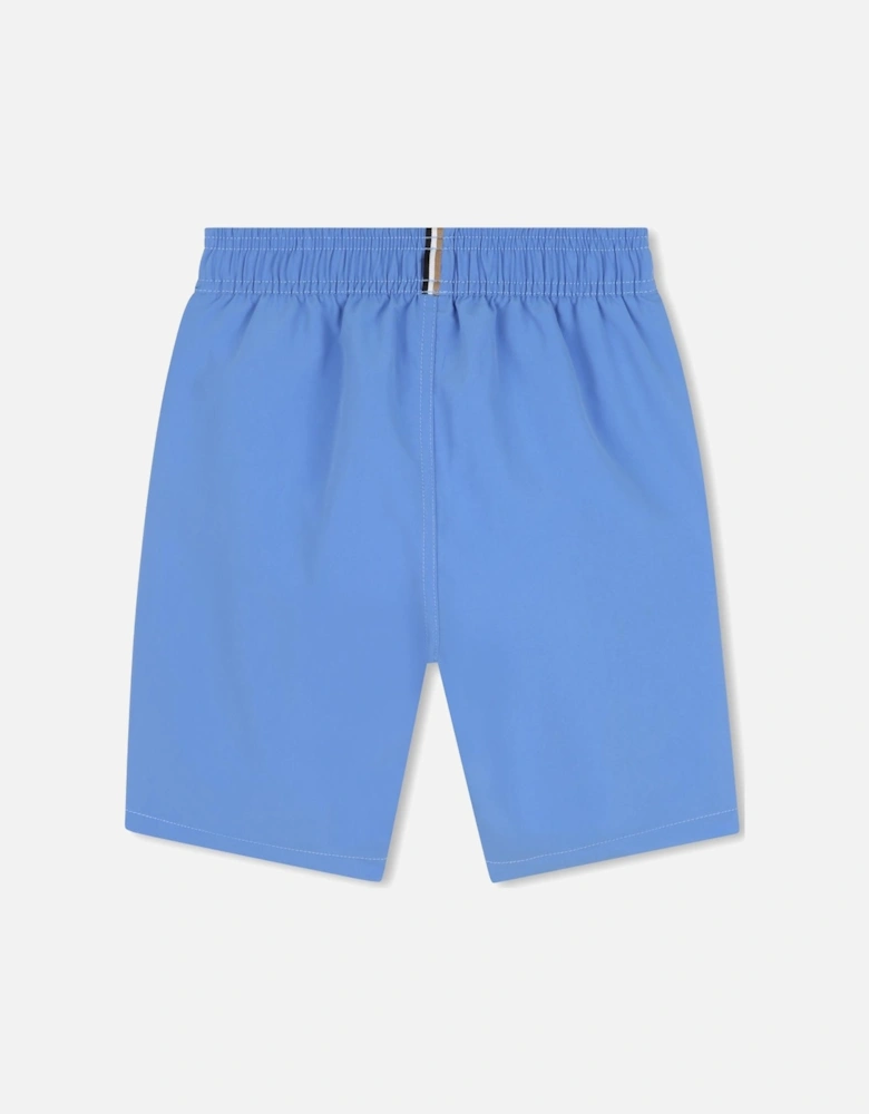 Boys Blue Logo Swim Shorts