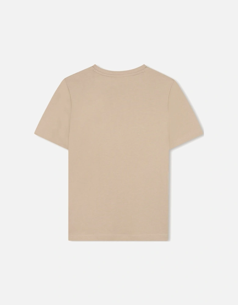 Boys Beige Logo T-Shirt