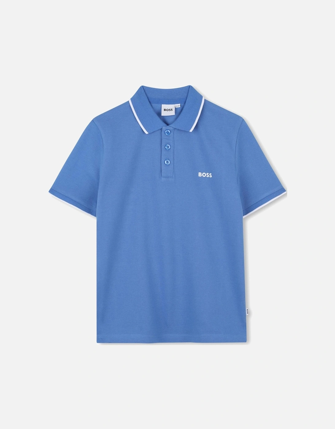 Boys Blue Logo Polo Top, 4 of 3