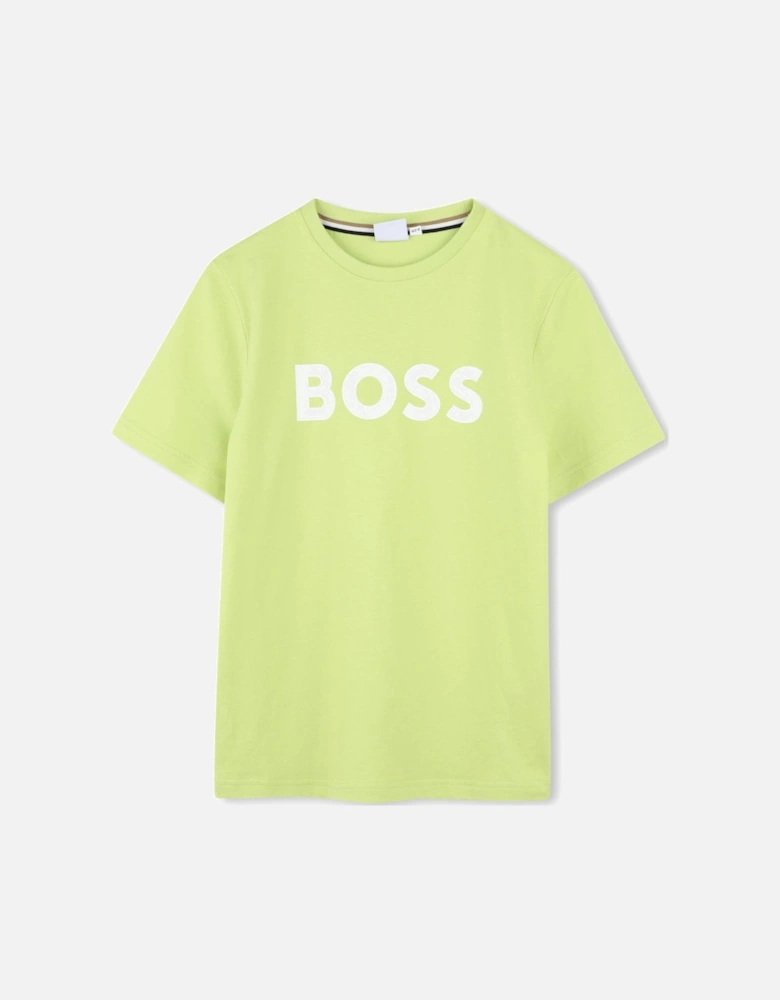 Boys Lime Green Logo T-Shirt