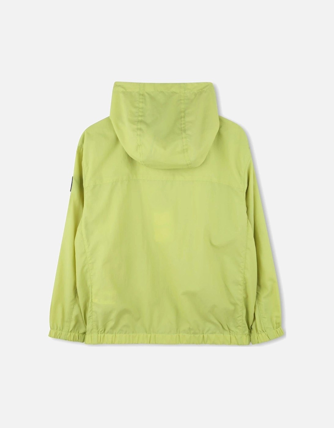 Boys Lime Green Logo Windbreaker Jacket