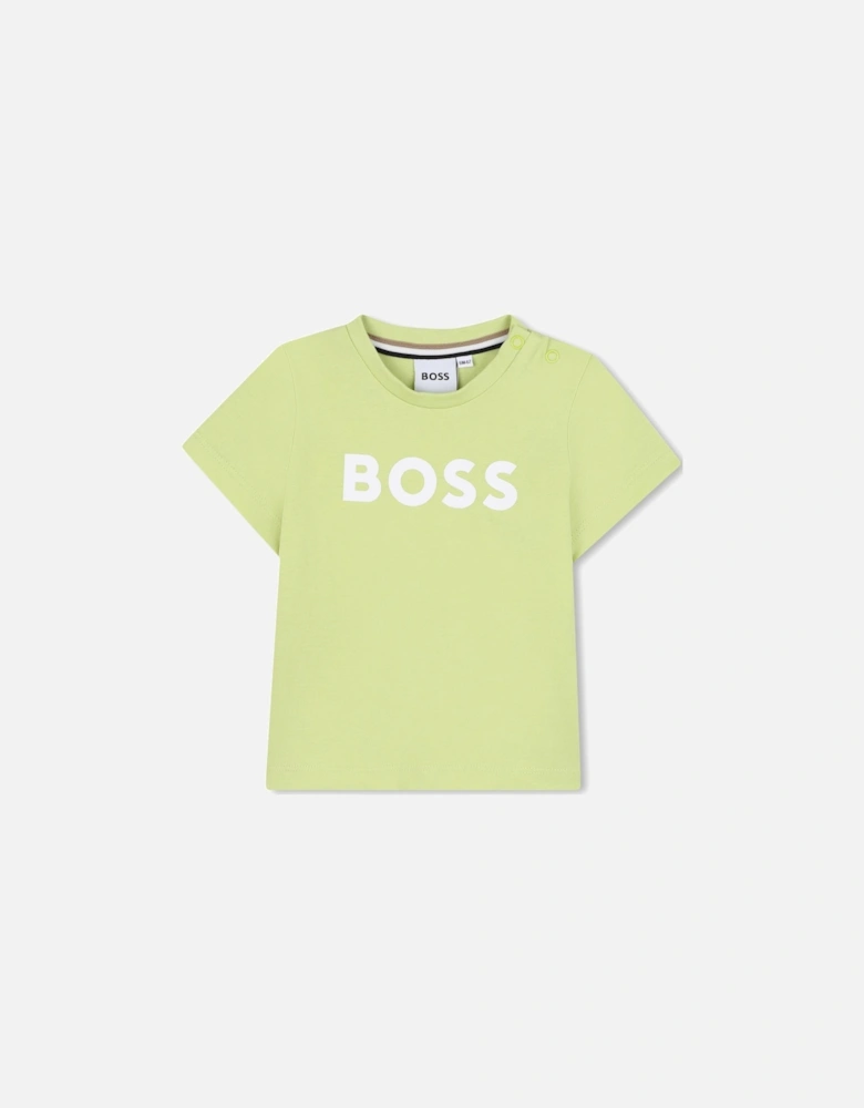 Boys Lime Green Logo T-Shirt