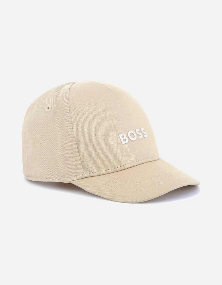 Boys Beige Logo Cap