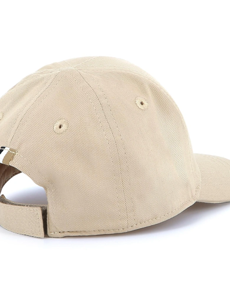 Boys Beige Logo Cap