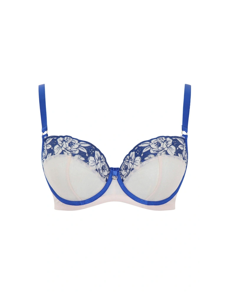 Rosa Balcony Bra - Cobalt/Latte