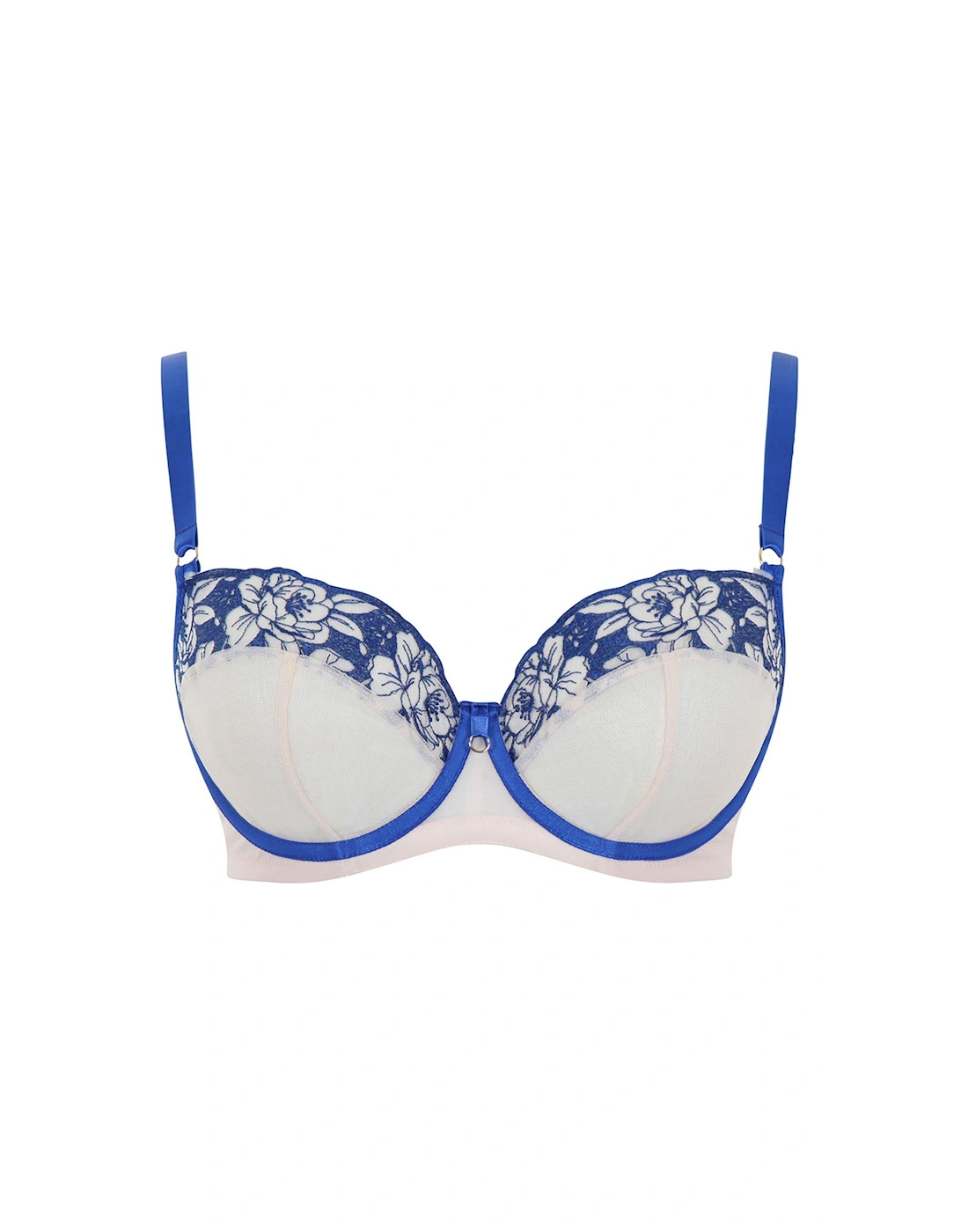 Rosa Balcony Bra - Cobalt/Latte