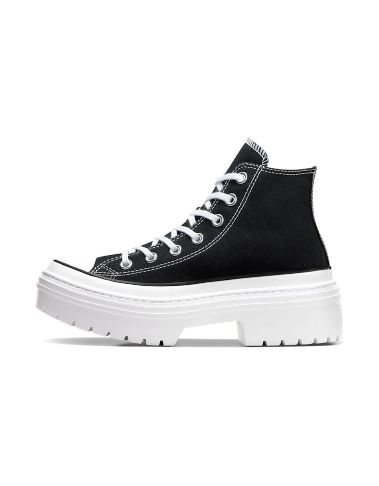 Womens Chuck Taylor All Star Lugged Heel Canvas Hi/Egret - Black/White