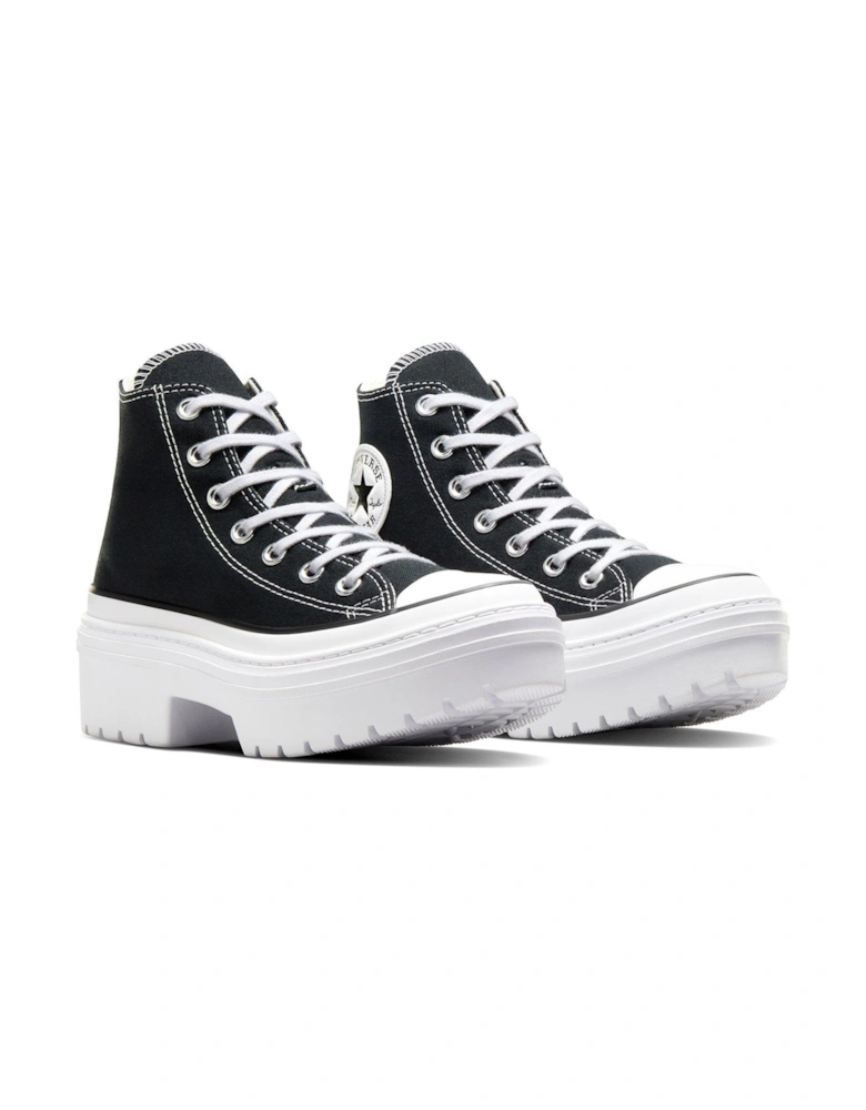 Womens Chuck Taylor All Star Lugged Heel Canvas Hi/Egret - Black/White