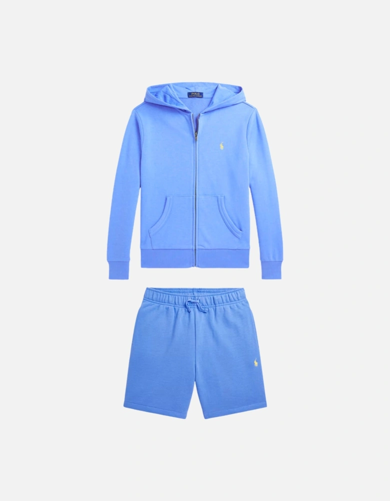 BLUE ZIP UP SHORT SET 964134